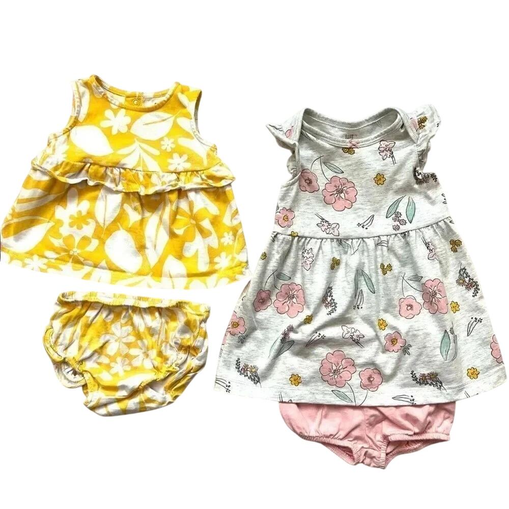 Carter’s Baby Girl Matching Outfits Bundle Floral Size 6M